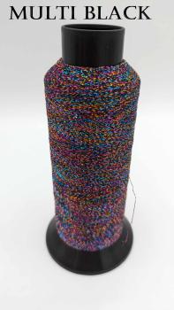 Glitzer Spule rainbow black